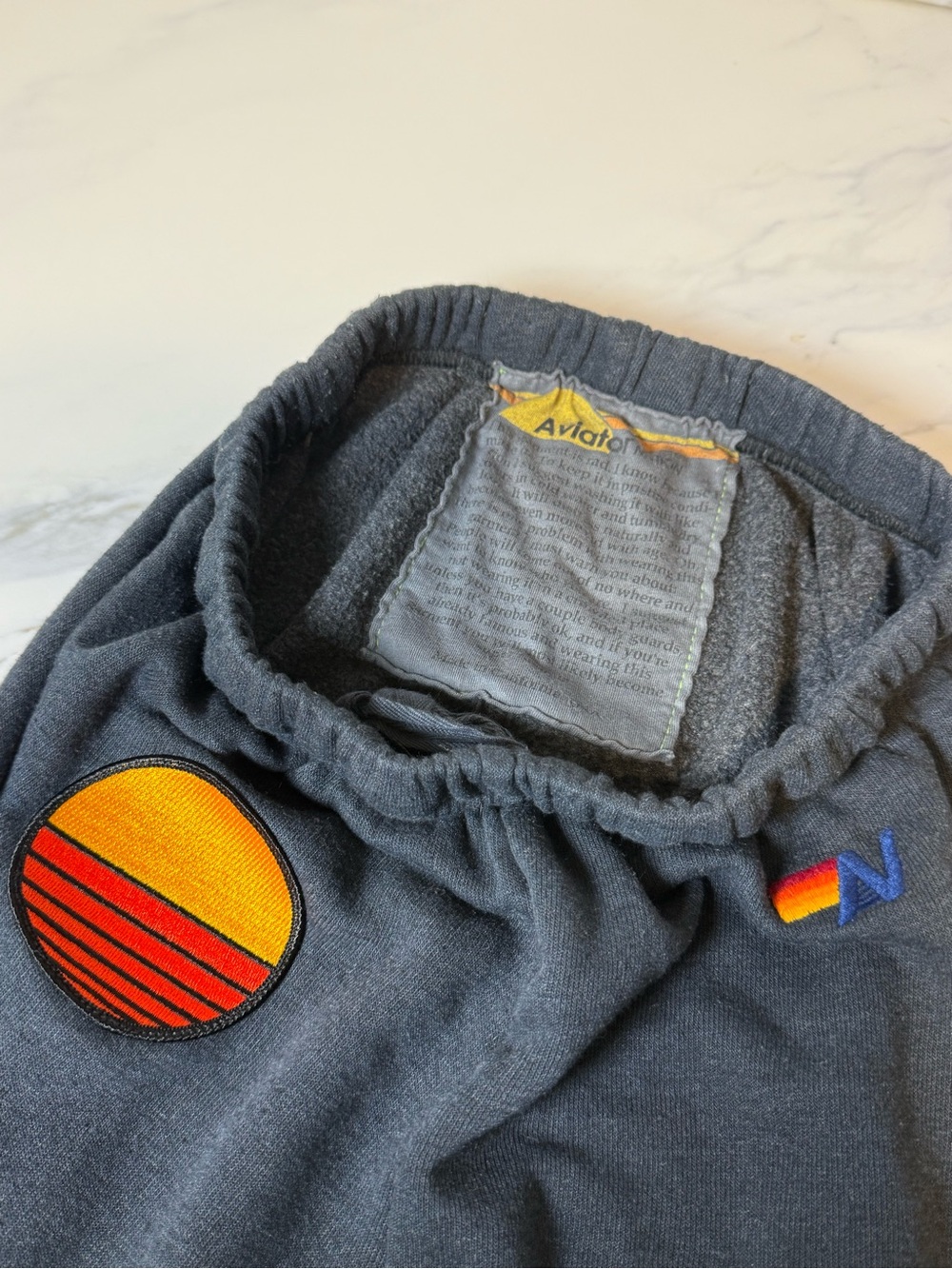 Aviator nation dark wash joggers - Picture 2 of 6